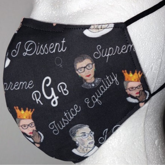 Notorius RBG Ruth Bader Ginsburg SCOTUS Face Mask - Picture 5 of 10